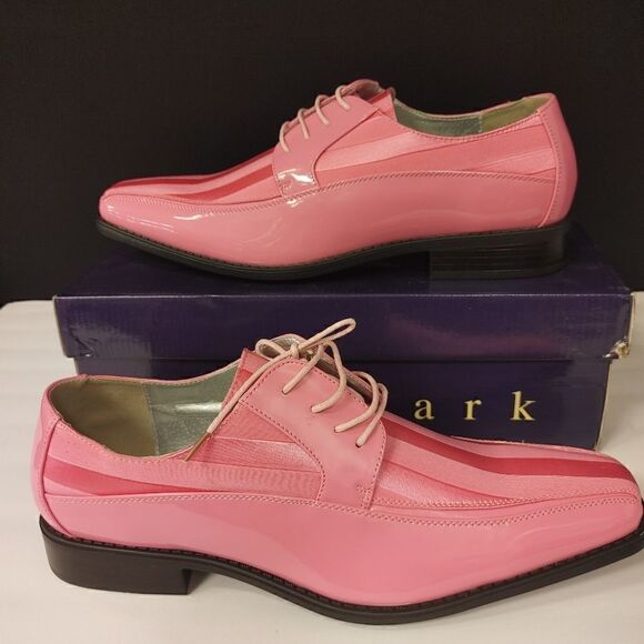 MEN'S VIOTTI STRIPED PATENT TUXEDO OXFORD 15 - Picture 3 of 7